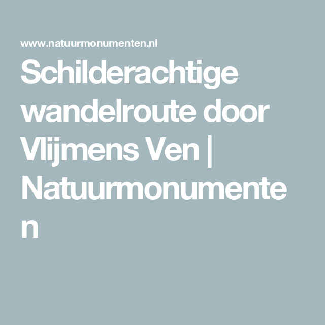 wandelroute natuurmonumenten-hoofdfoto